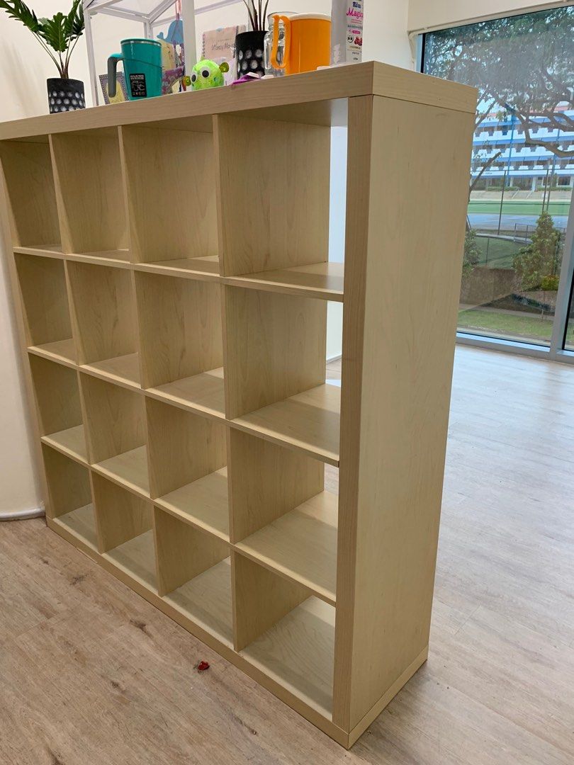 Moving out clearance Ikea kallax 4x4 cupboard, Furniture & Home Living