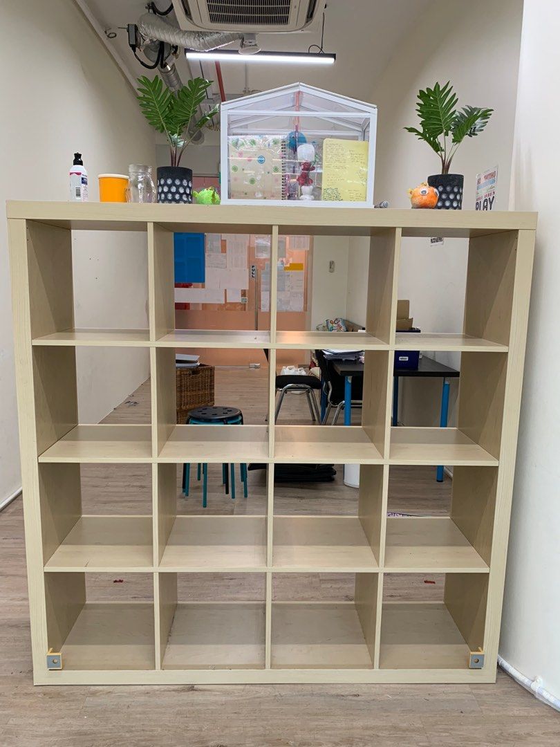 Moving out clearance Ikea kallax 4x4 cupboard, Furniture & Home Living