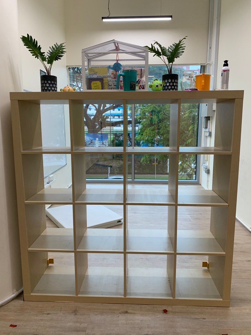 Moving out clearance Ikea kallax 4x4 cupboard, Furniture & Home Living