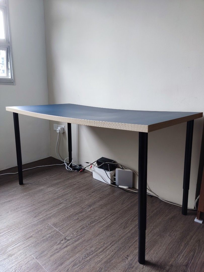 ikea Linnmon with olov adjustable legs to go, Furniture & Home Living