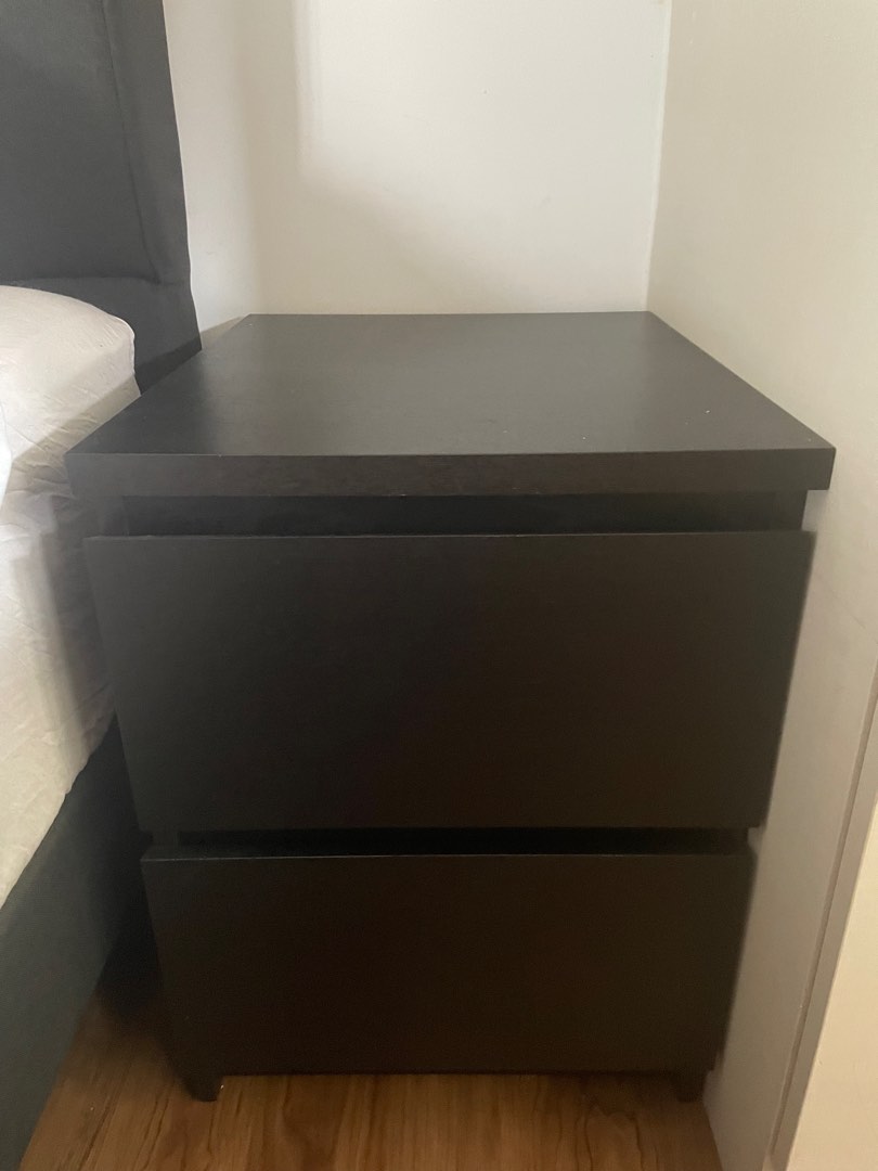 Ikea Malm Bedside Drawers, Furniture & Home Living, Furniture, Shelves