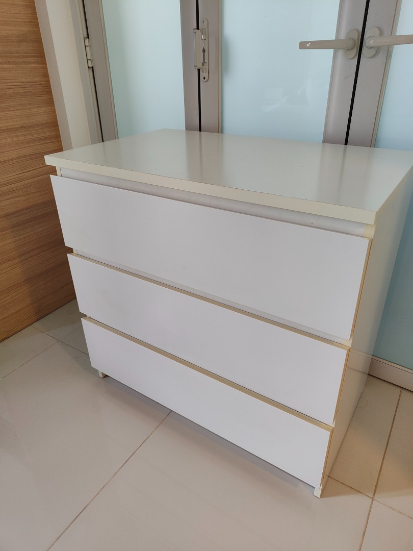 Ikea Malm Shelf 3 Drawers Shelves, Furniture & Home Living, Furniture