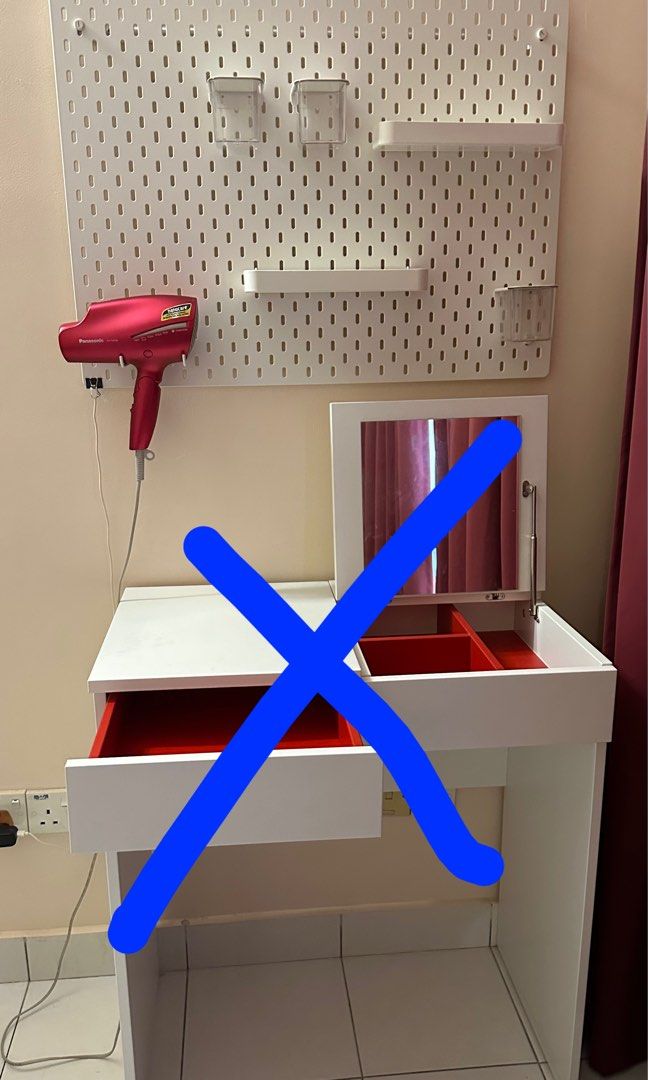 IKEA Pegboard with accessories, Furniture & Home Living, Furniture