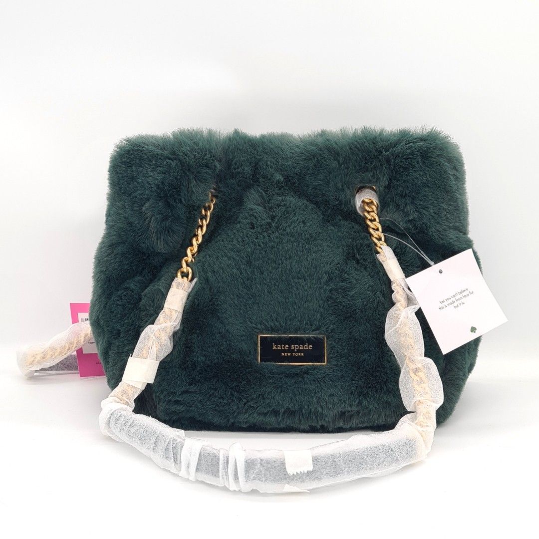 kate spade Kate Spade Cleo Faux Fur Small Chain Bucket Bag 398.00
