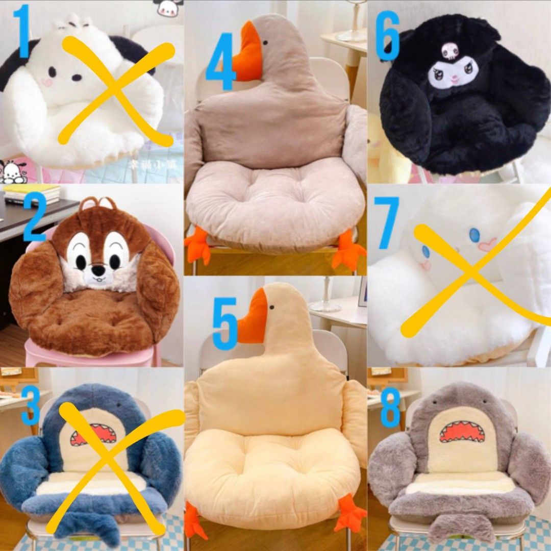 Cute Cartoon Chair Cushions For Home Decoration And Office