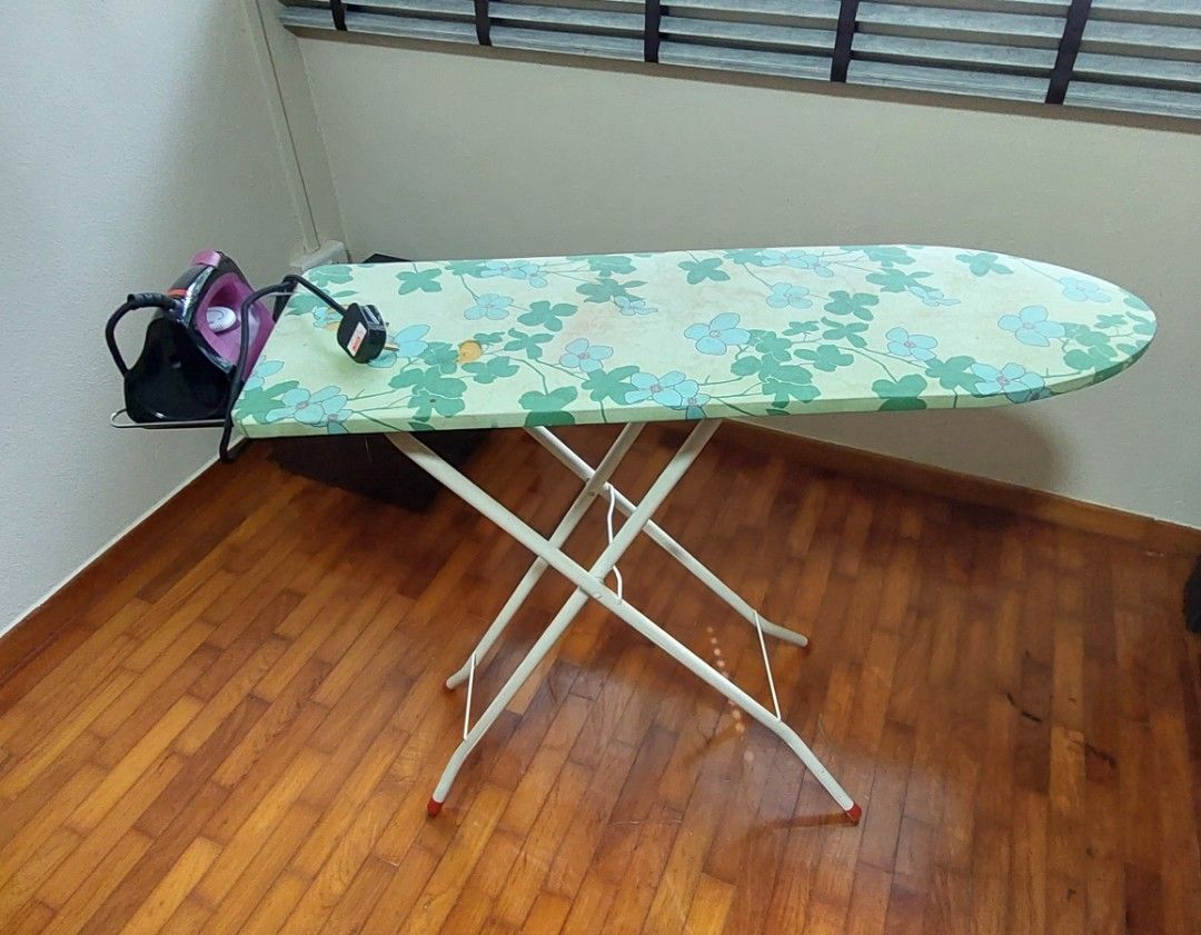 Ironing board + Iron, Furniture & Home Living, Cleaning & Homecare Supplies, Ironing Boards on