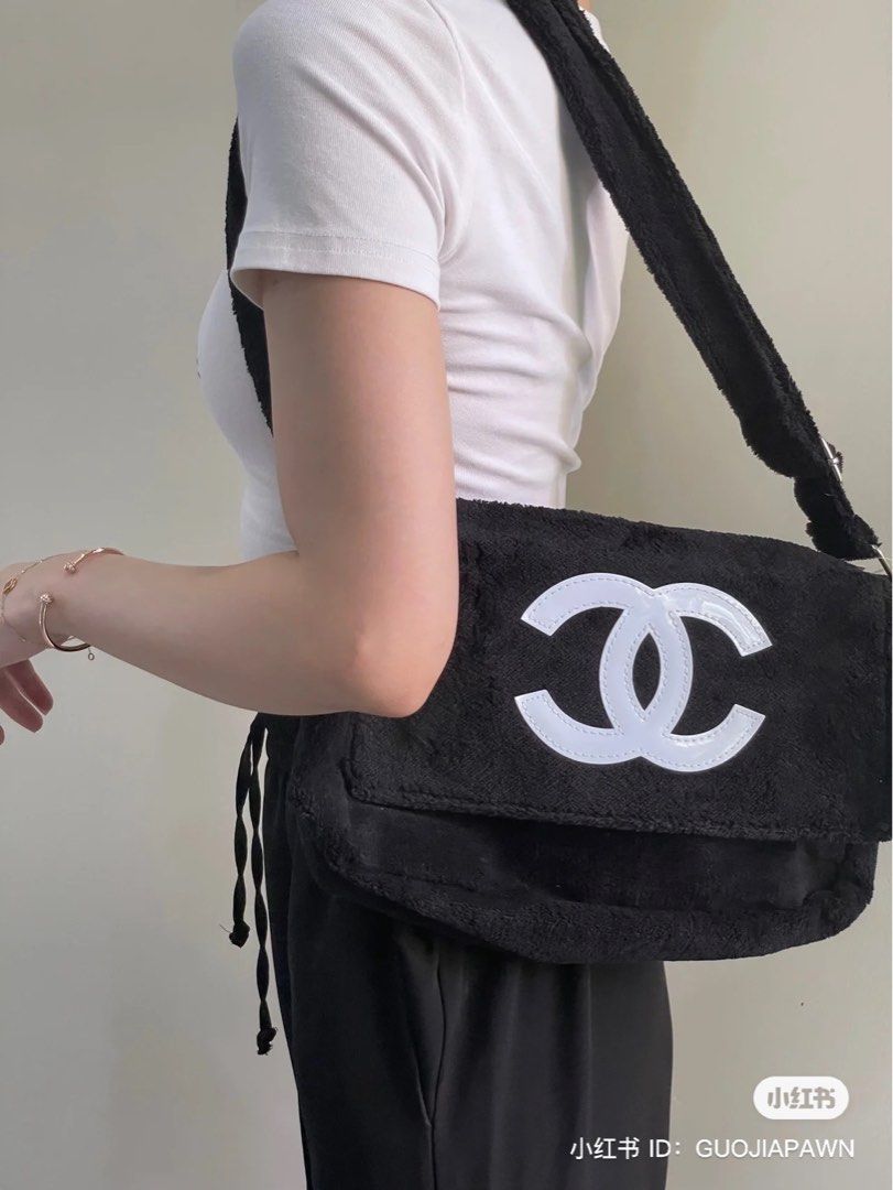 Chanel TerryCloth Cotton Beach Bag And Towel Set  svrtravelsindiacom
