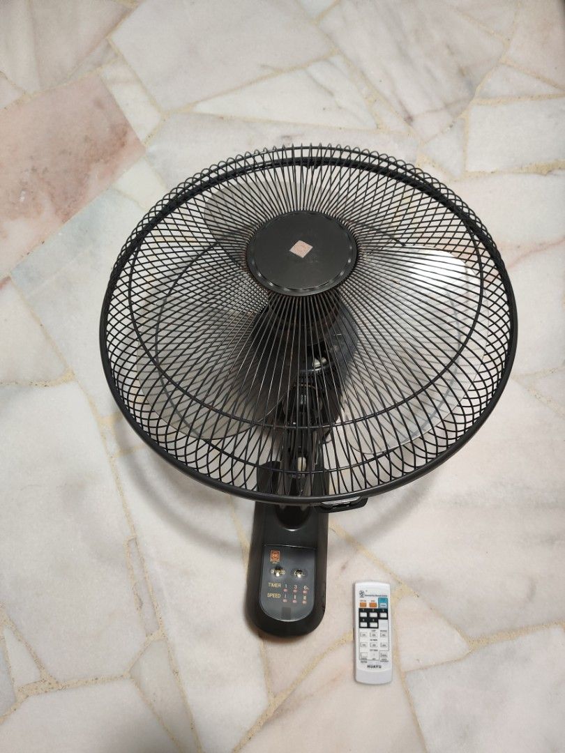 KDK Wall Fan With Remote A40M, Furniture & Home Living, Lighting & Fans