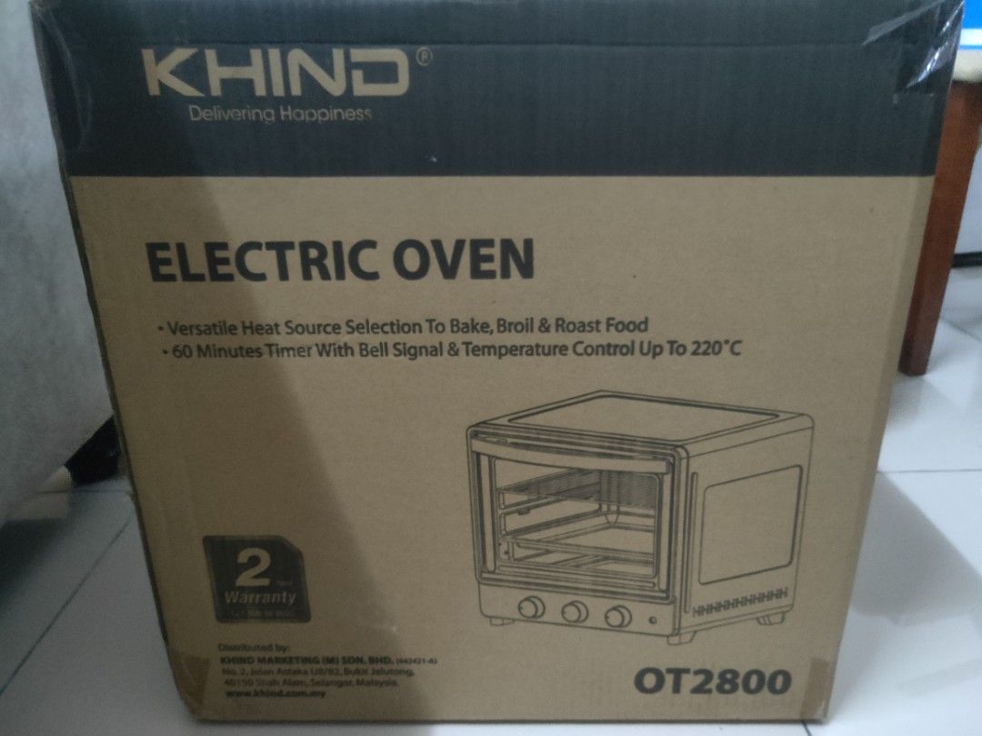 KHIND 28L Electric Oven OT2800 Beige Colour, TV & Home Appliances