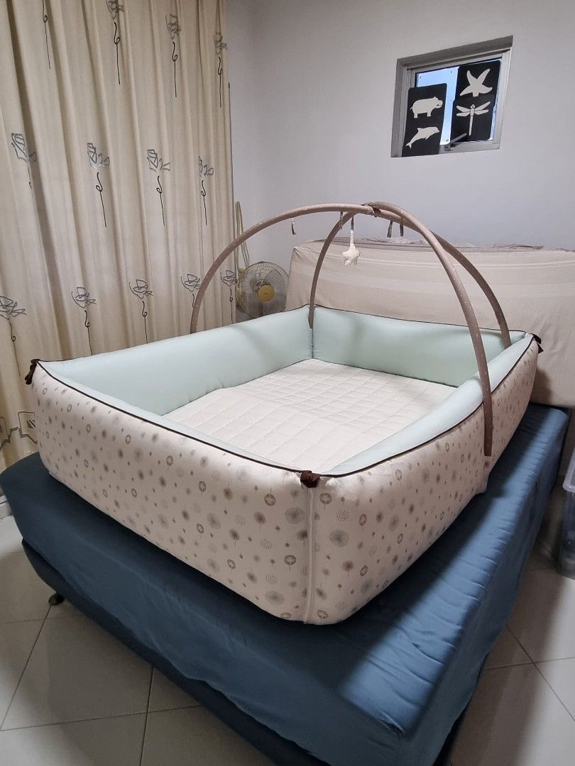 Creamhaus Inua Bumper Bed side guards can be let down, Babies & Kids