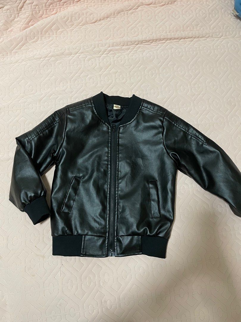 Childrens black deals bomber jacket