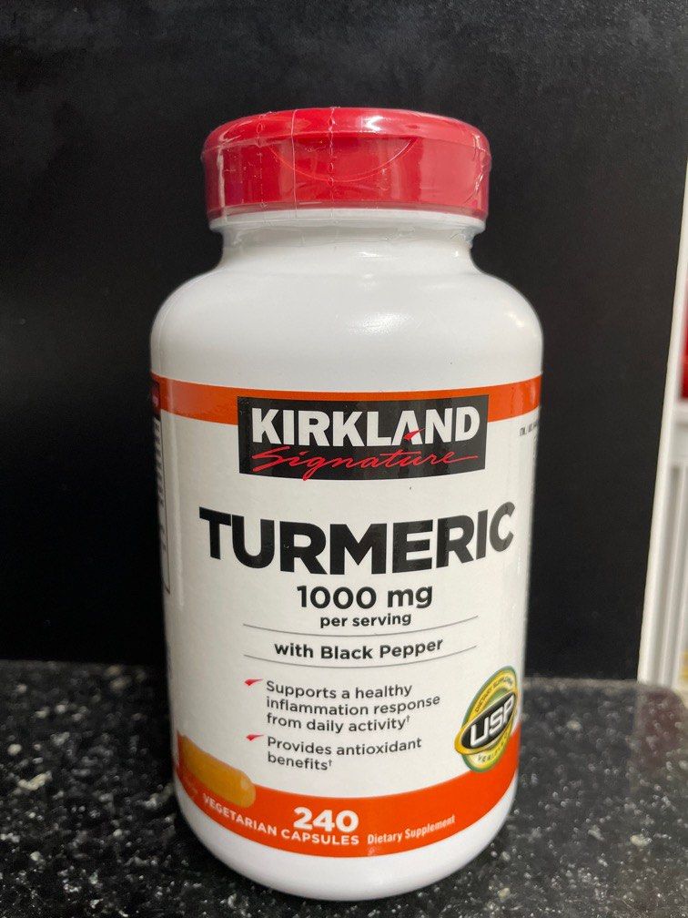 Kirkland Tumeric 1000mg, Health & Nutrition, Health Supplements, Vitamins & Supplements on Carousell
