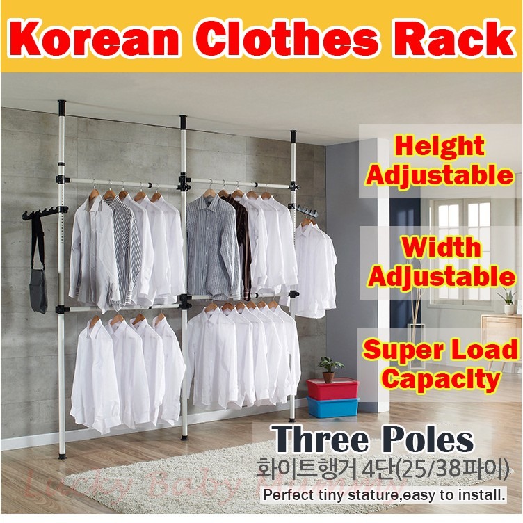 Korean clothes rack sale