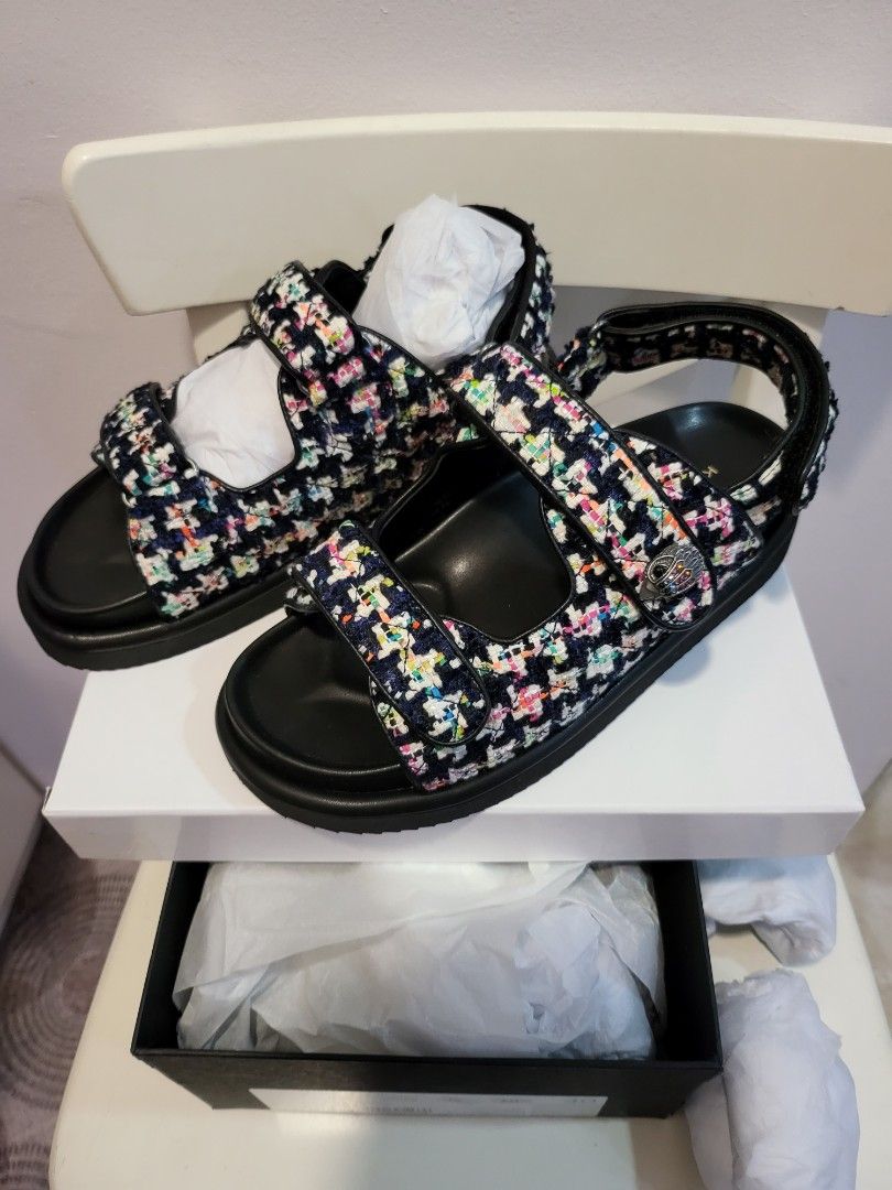 Kurt geiger orson tweed sandals on sale