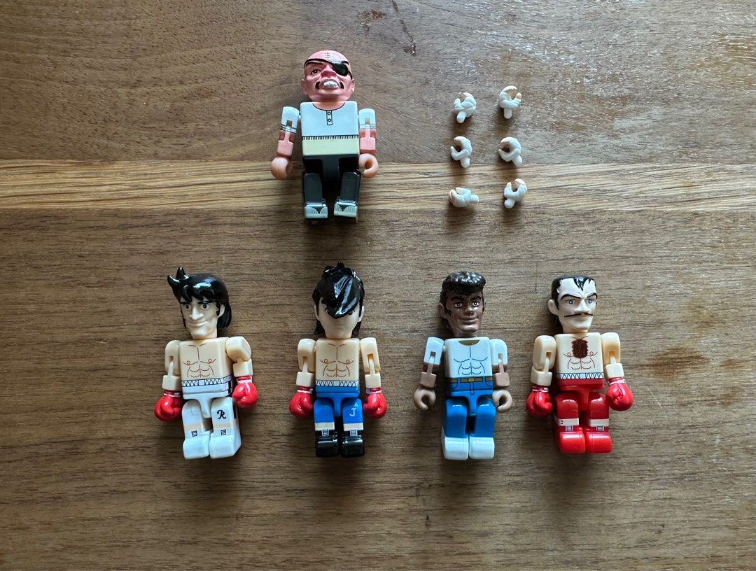 鐵拳浪子 高森朝雄 明日之丈 Ashita No Joe 矢吹丈 Lego公仔系列 共5個 有額外手可以換 5cm高 不散賣 興趣及遊戲 玩具 遊戲類