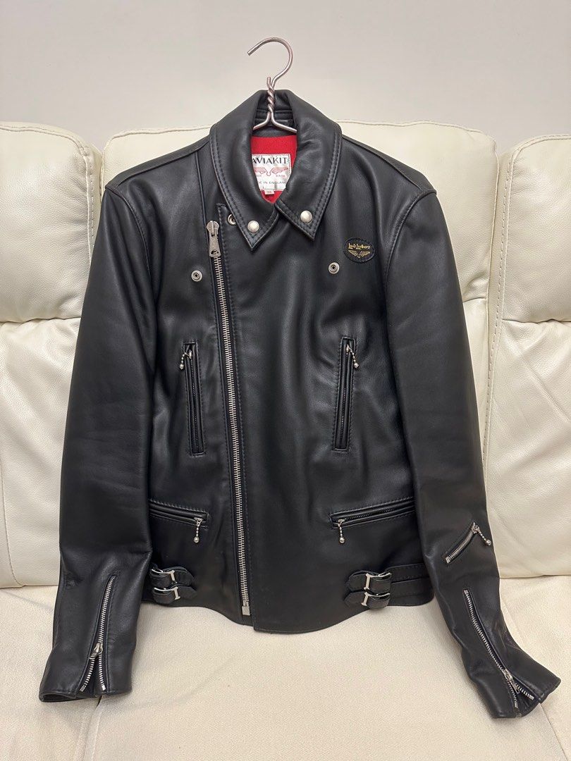 Lewis leathers Lightning biker leather jacket 391T, 男裝, 外套及 