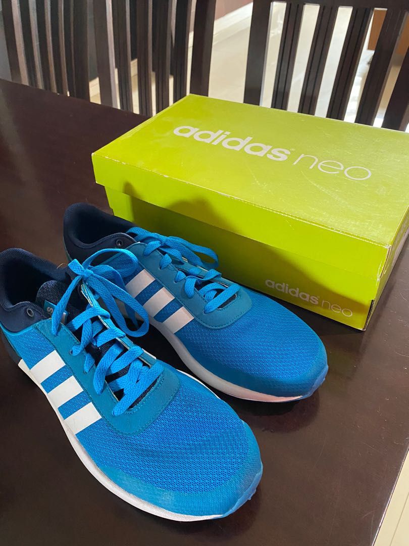 LIMITED ADIDAS CLOUDFOAM RACE BLUE Fesyen Pria Sepatu Sneakers