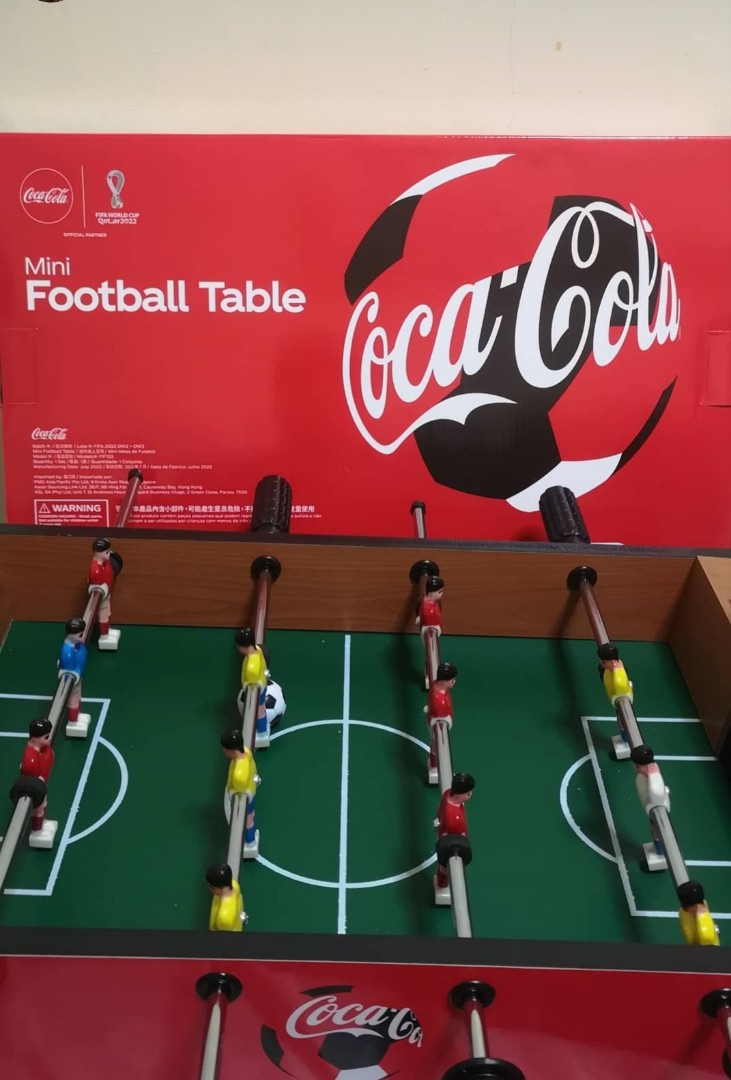 Limited coca cola football table, Hobbies & Toys, Toys & Games on Carousell