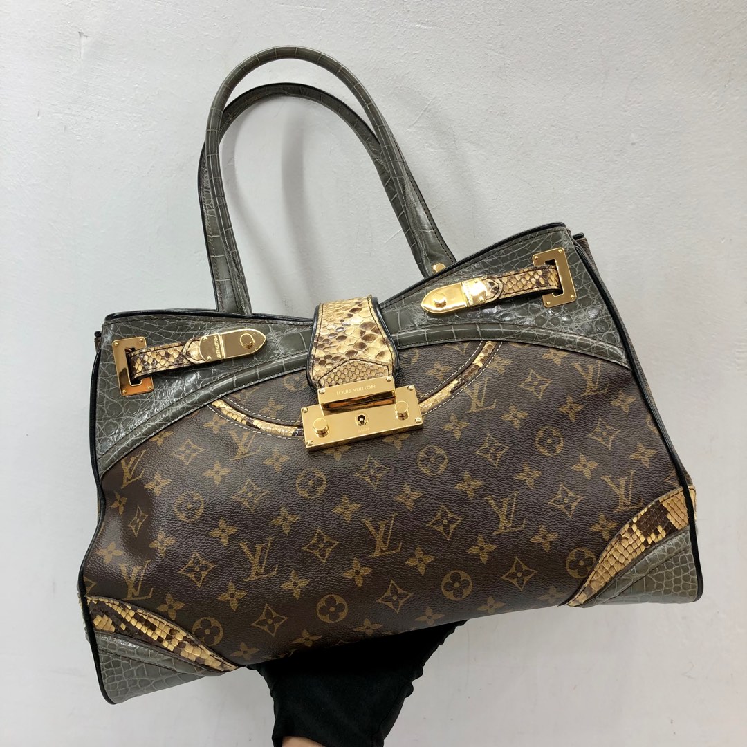 Louis Vuitton Monogram Python Alligator Monogramissime Exotic GM