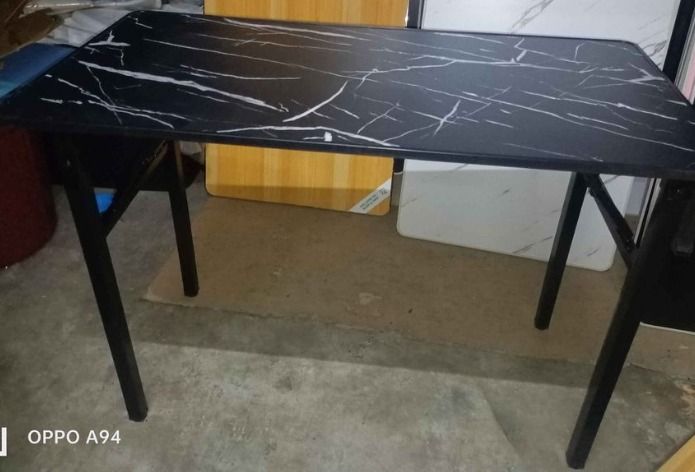 Marble Style Computer Folding Table (Category: Tables & Sets) located in Quezon City. Submitted by uno_store (Listing ID 1204849858, Image 2). Description: !! BODEGA ALL OUT SALE !! OPEN FOR WHOLESALER/DEALER/SUPPLIER/RETAILER MATIBAY NEW ELEGANT STYLE PERFECT FOR MINIMALISTS FOR BUSINESS - CATERING FOR PERSONAL USED COMPUTER TABLE / FOLDING TABLE 💯 80x40 P 950 80x60. P 1050 90x60 P 1150 100x50 P 1250 100x60 P 1300 120x40 P 1390 120x60 P 1450 PM