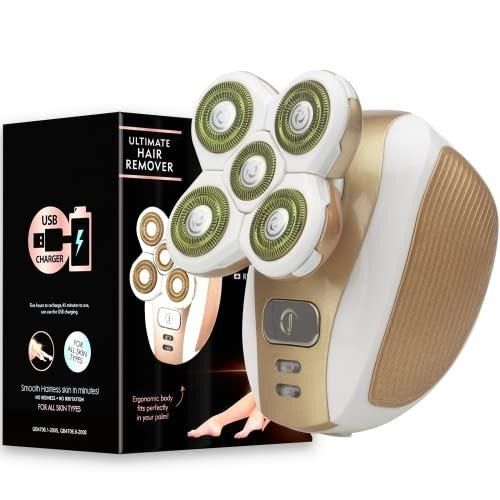 Meeteasy Electric Leg Shaver for Women Rechargeable Painless Lady