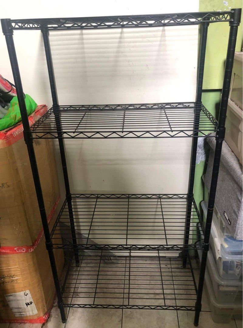 Metal storage rack, Furniture & Home Living, Furniture, Shelves