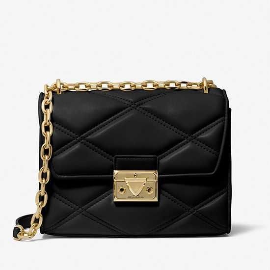 Michael Kors Serena Small Quilted Faux Leather Crossbody Bag