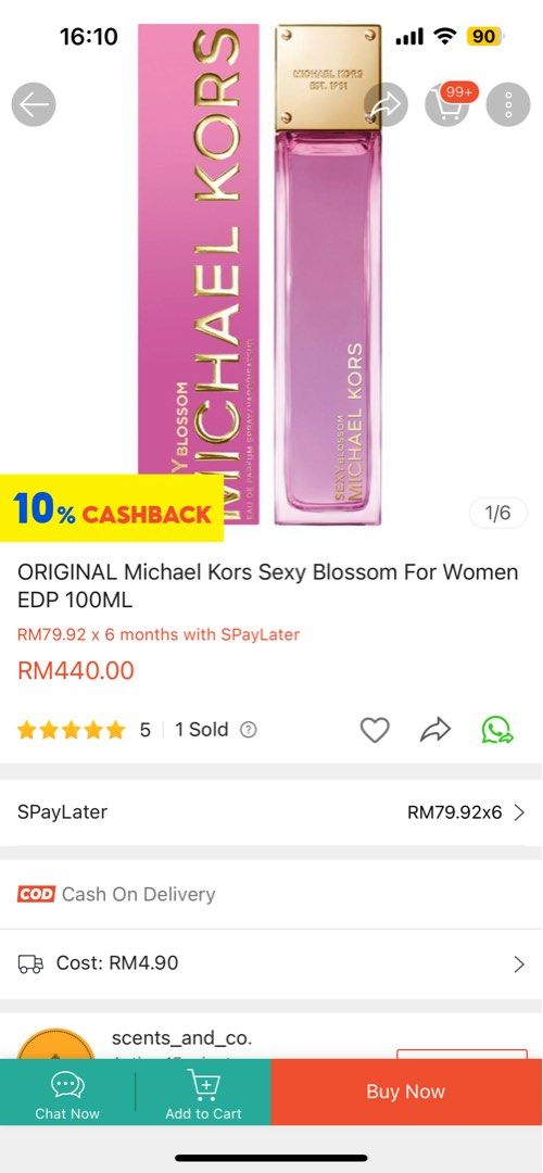 Michael Kors Sexy Blossom Perfume, Beauty & Personal Care, Fragrance &  Deodorants on Carousell