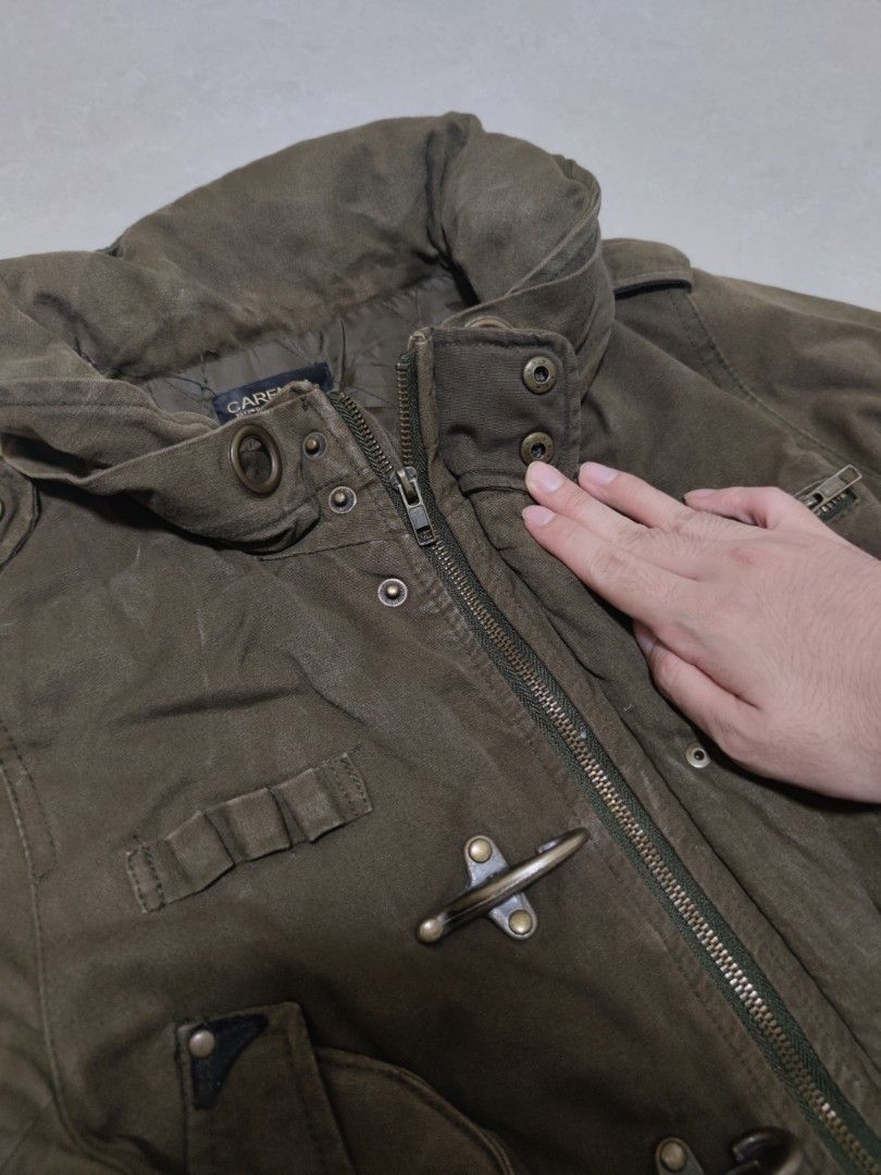 Army style parka coat hot sale
