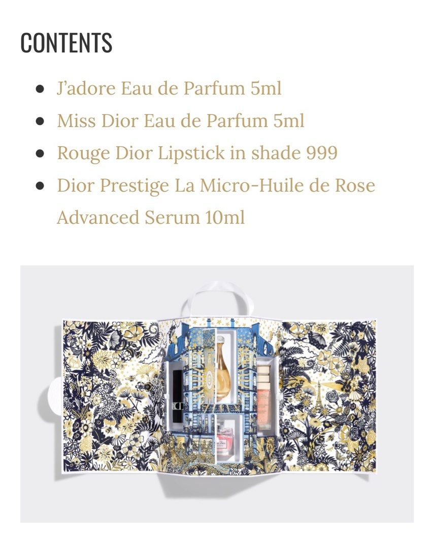 Mini Dior Advent Calendar 2021, Beauty & Personal Care, Fragrance