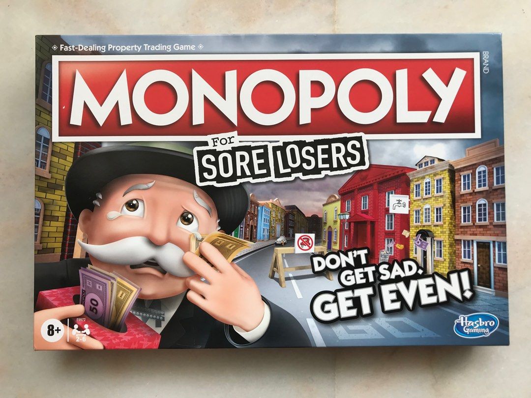 Monopoly for Sore Losers, Hobbies & Toys, Toys & Games on Carousell