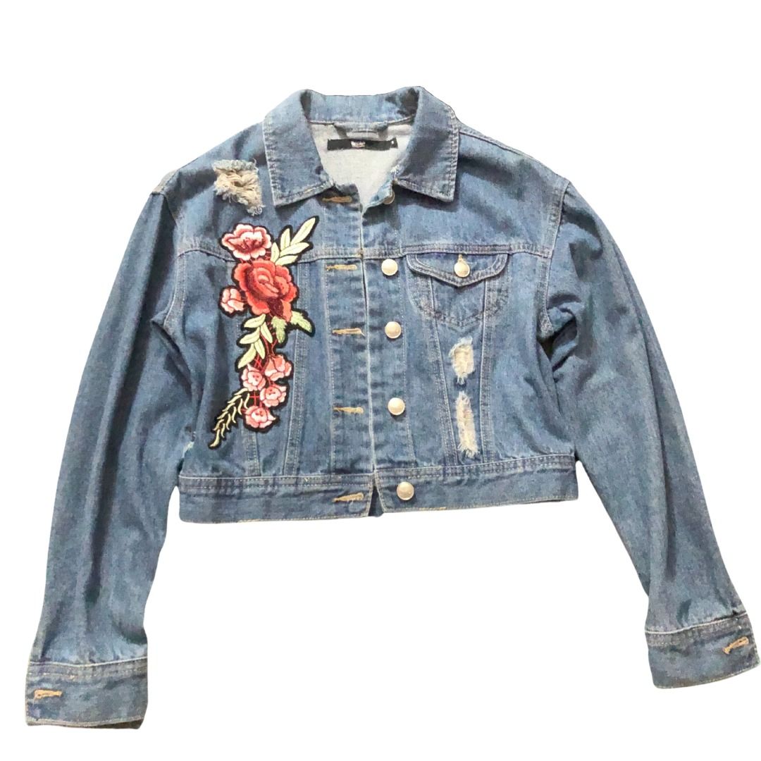 Mossimo Cropped Denim Jacket Women s Fashion Coats Jackets and Outerwear on Carousell