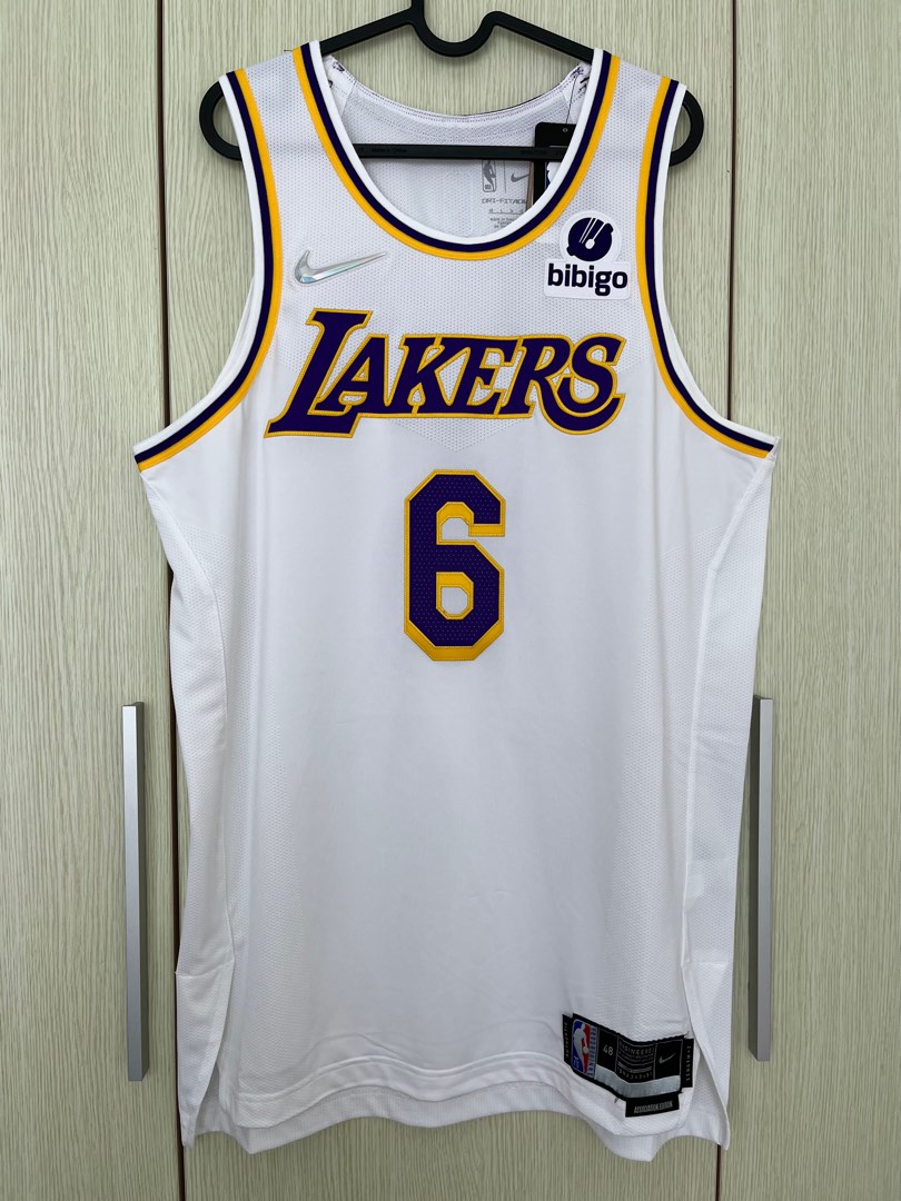 Nike Lakers LeBron James 75th Anniversary Authentic Association Jersey 44