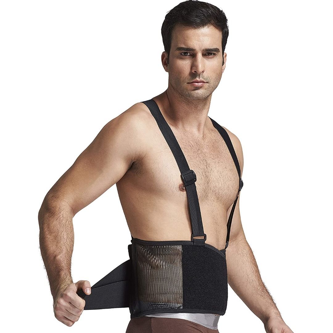 NeoTech Care Back Brace with Suspenders / Shoulder Straps Light