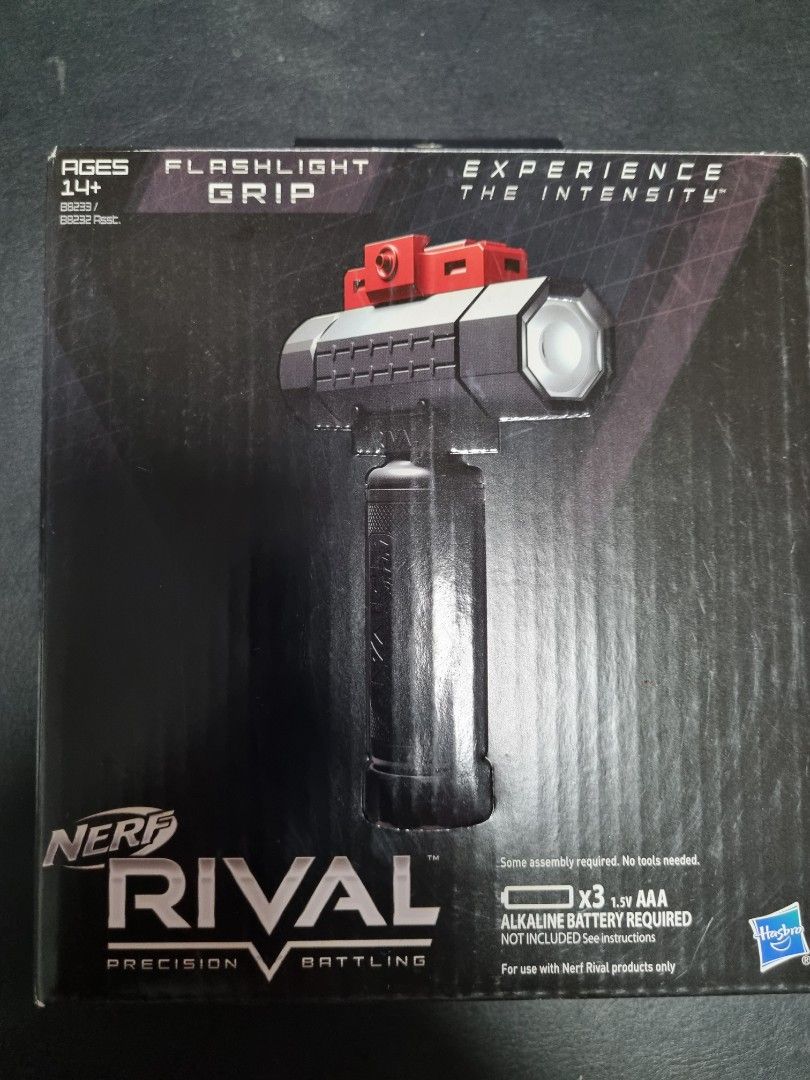 Nerf flashlight grip top