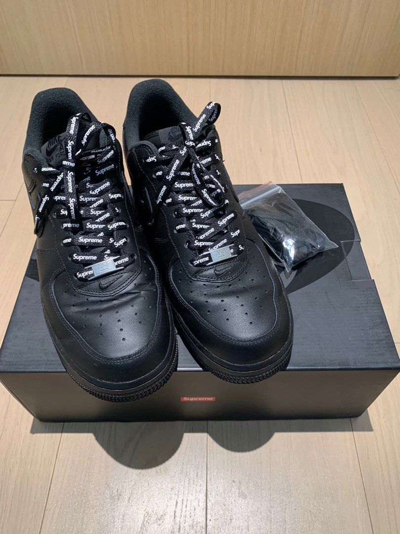 Nike 1 x Supreme Black 男裝, 鞋, 波鞋- Carousell