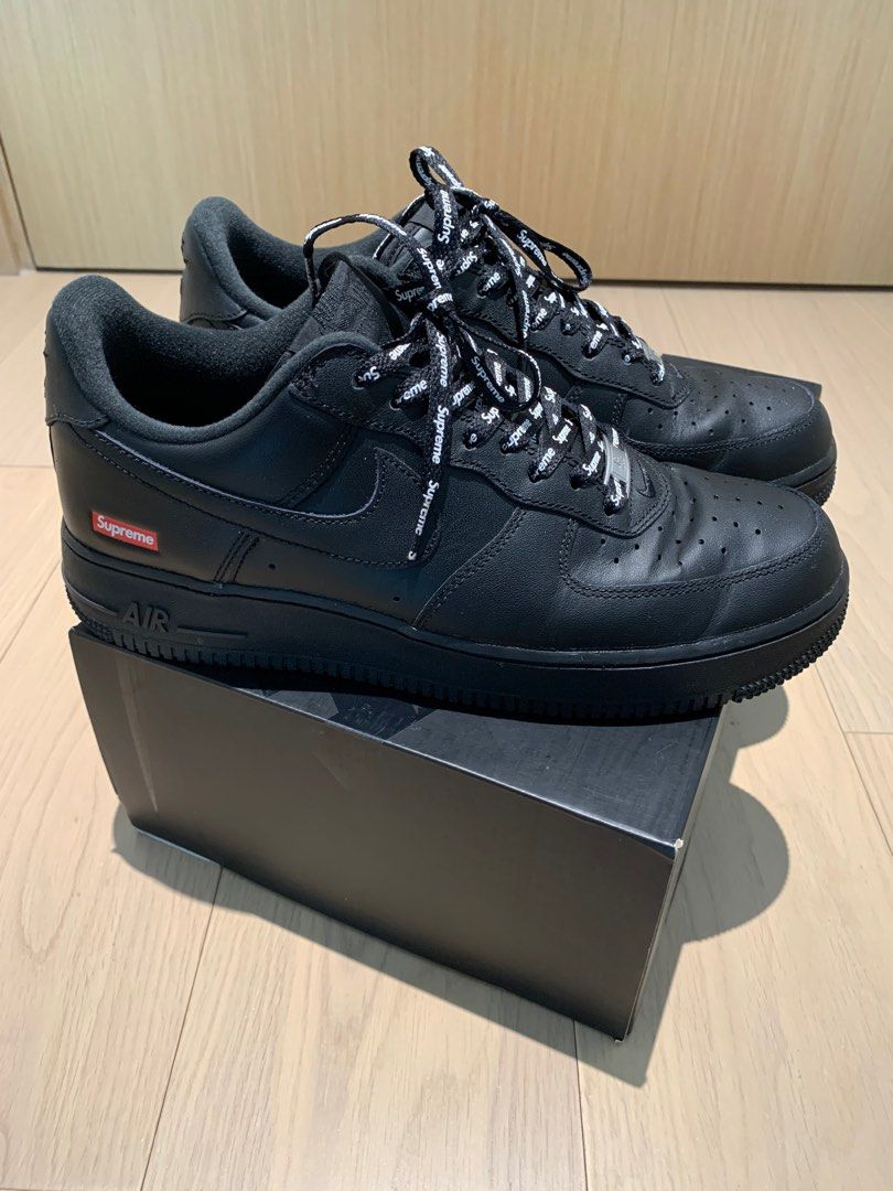 Nike 1 x Supreme Black 男裝, 鞋, 波鞋- Carousell