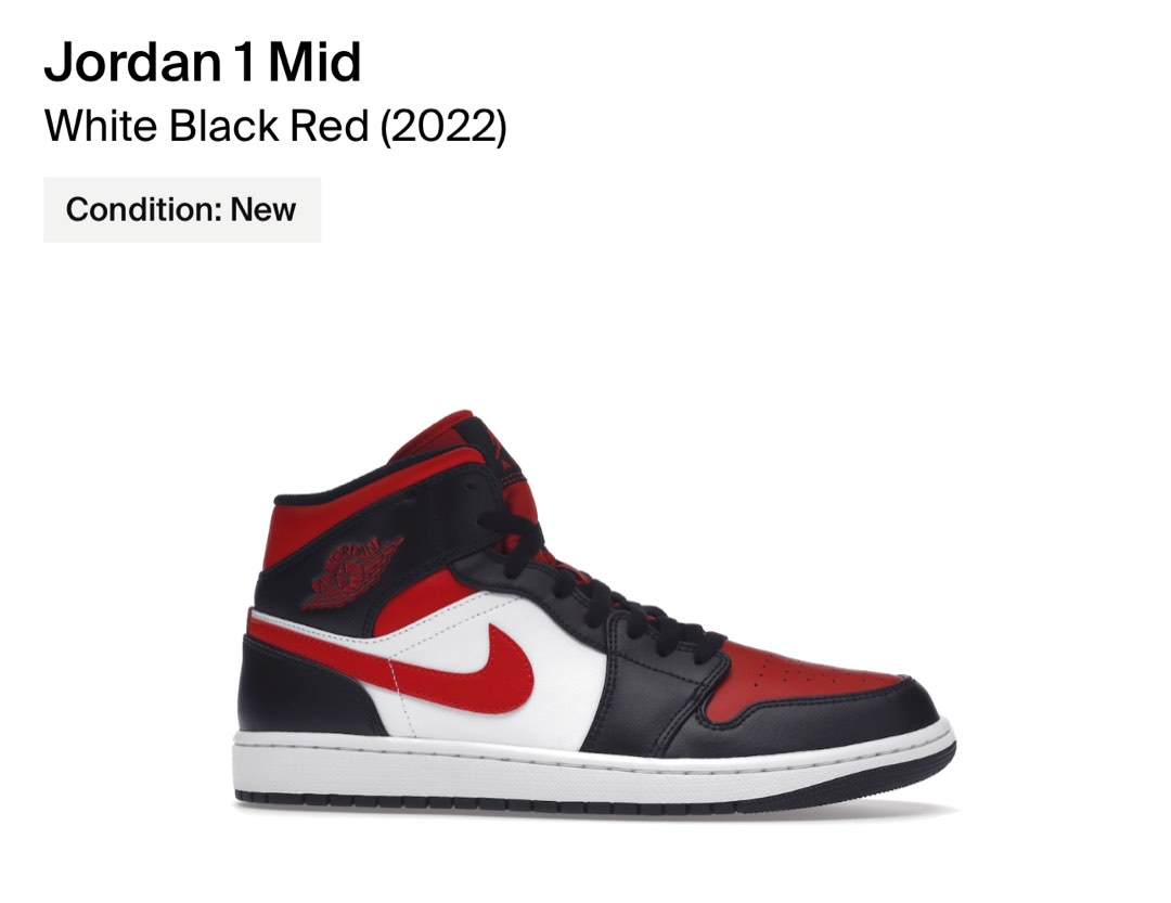 nike air jordan 1 bred mid