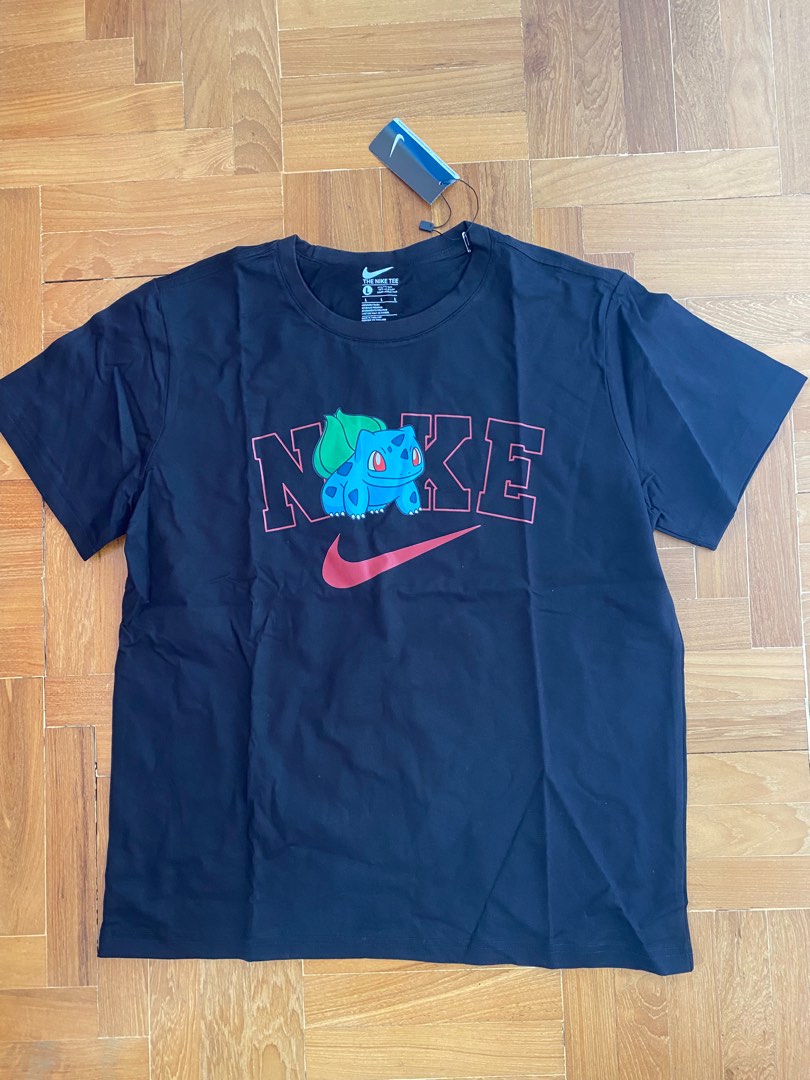 nike x pokemon bulbasaur tshirt, Women's Fashion, Tops, Shirts on Carousell