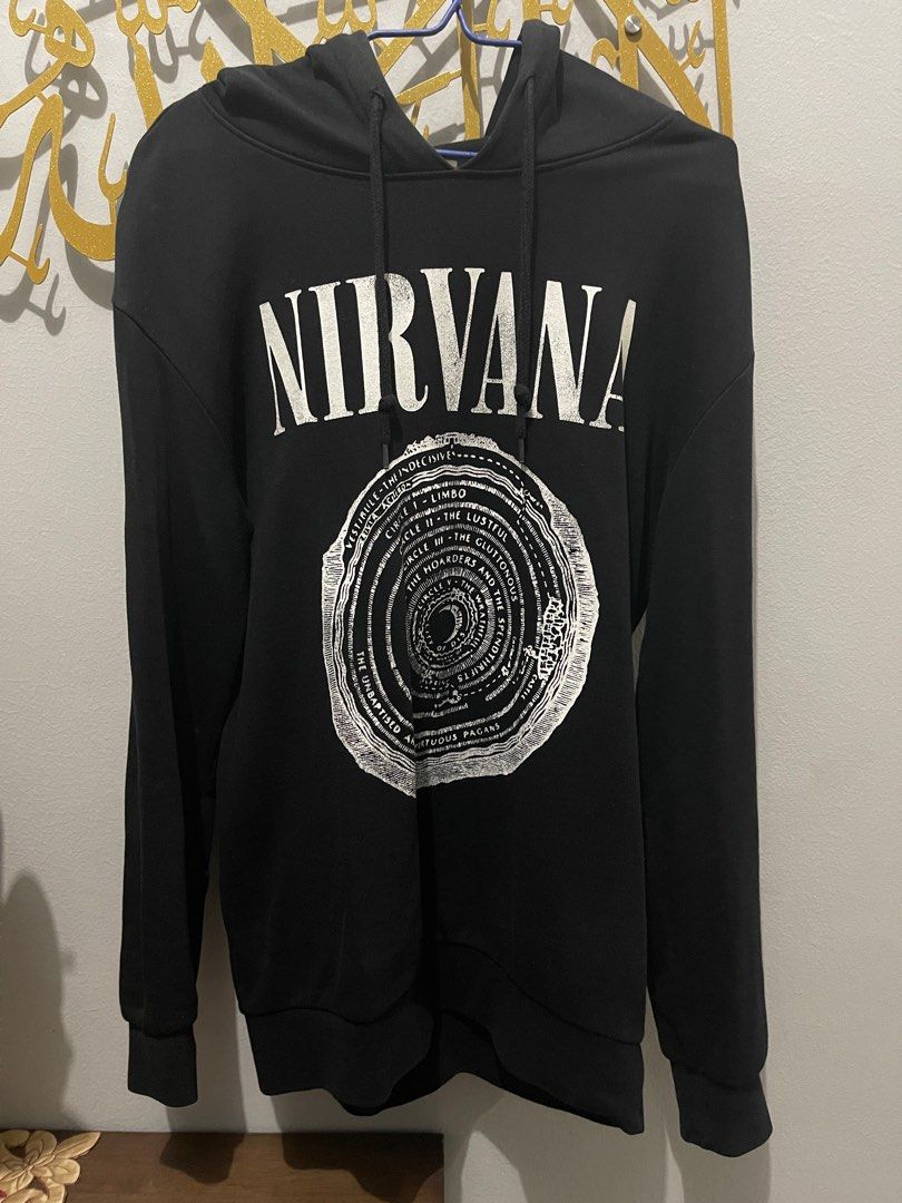 Nirvana hoodie h m Men s Fashion Tops Sets Hoodies on Carousell