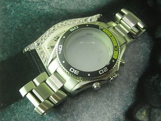 NOS 倉底 ESQ BY MOVADO 22MM 實芯鋼錶帶 40MM 潛水計時鋼皮殼 (冇機芯)64197539923202110