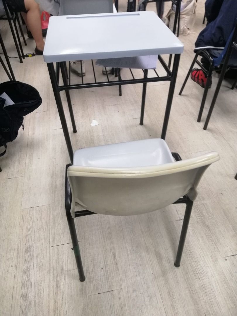 Old Classroom Tables and Chairs, Furniture & Home Living, Furniture