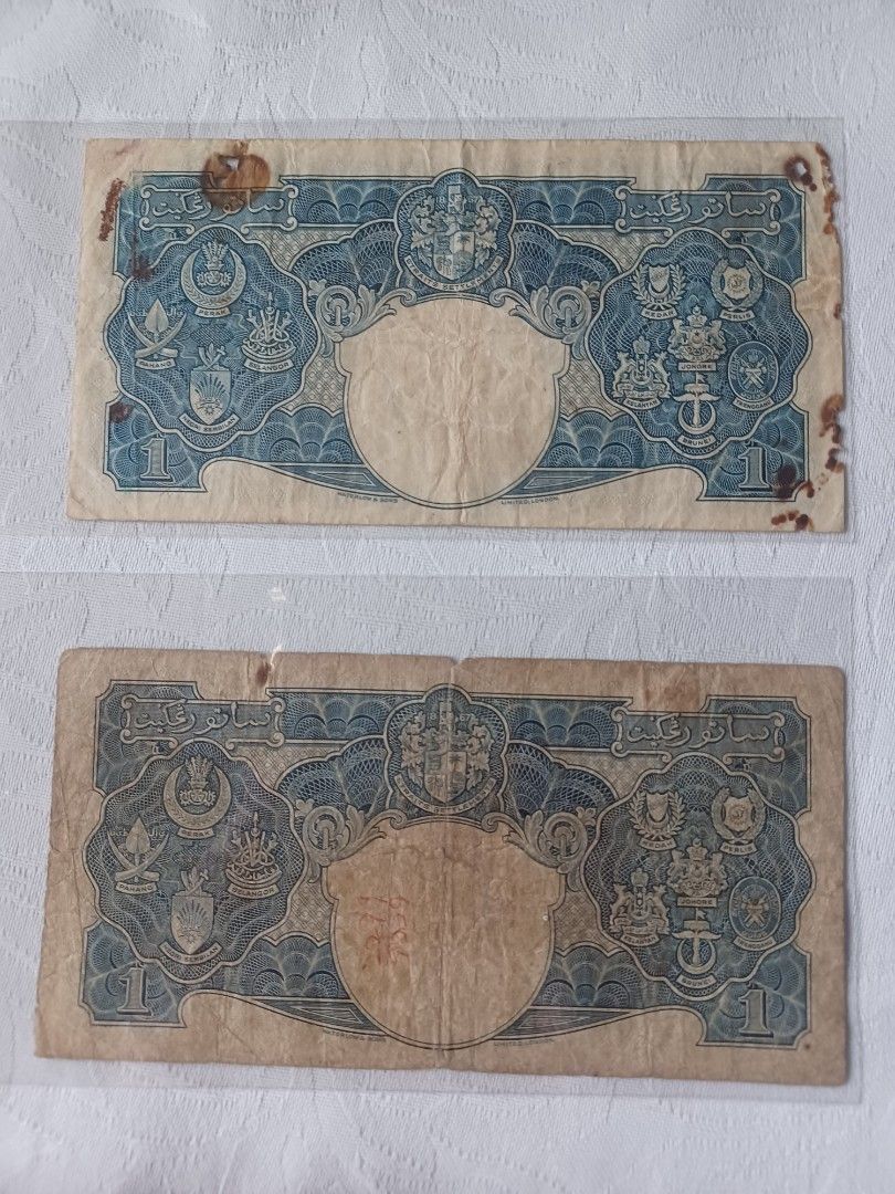 Old notes (Category: Currency) located in Singapore. Submitted by johnsons2020 (Listing ID 1204864048, Image 2). Description: 1 for $30 -2for $50.