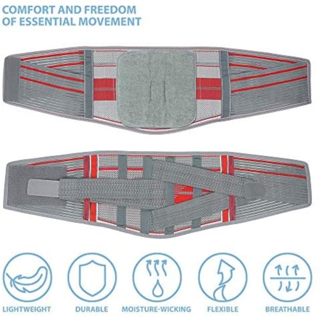 ORTONYX Lumbar Support Belt Lumbosacral Back Brace Ergonomic Breathable