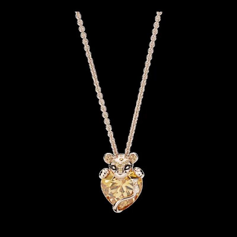 Pandora authentic Sales Sparkling Lioness Heart Pendant Necklace