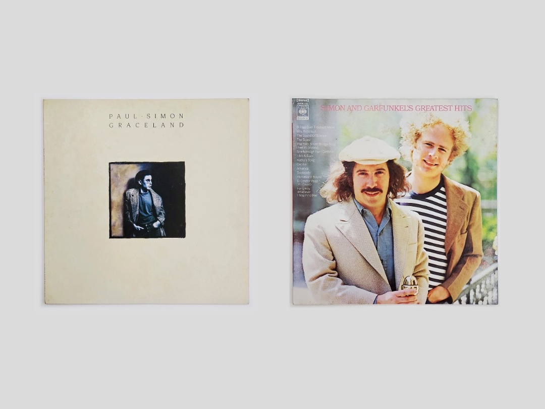 Paul Simon Graceland 1986 + Simon and Garfunkel’s Greatest Hits 1972