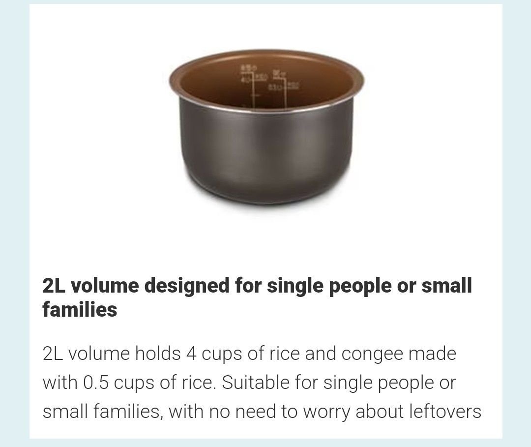 Philips Viva Collection Mini Rice Cooker HD3070/52, TV & Home