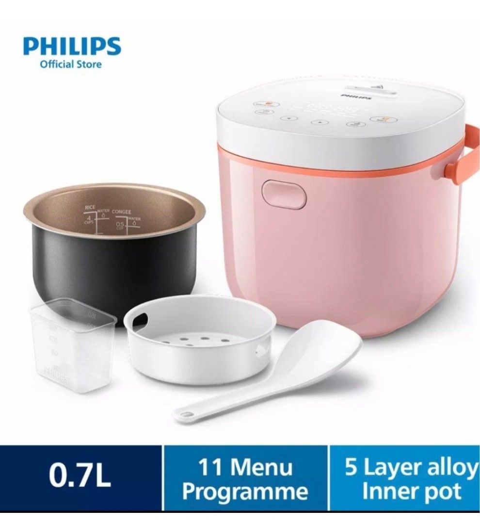 Philips Viva Collection Mini Rice Cooker HD3070/52, TV & Home