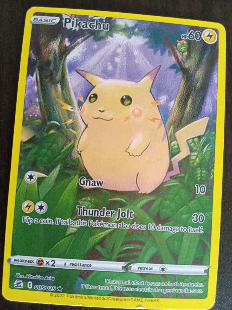 Pikachu pokemon card, Hobbies & Toys, Toys & Games on Carousell