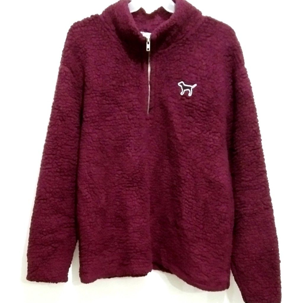 Pink victoria cheap secret sherpa pullover